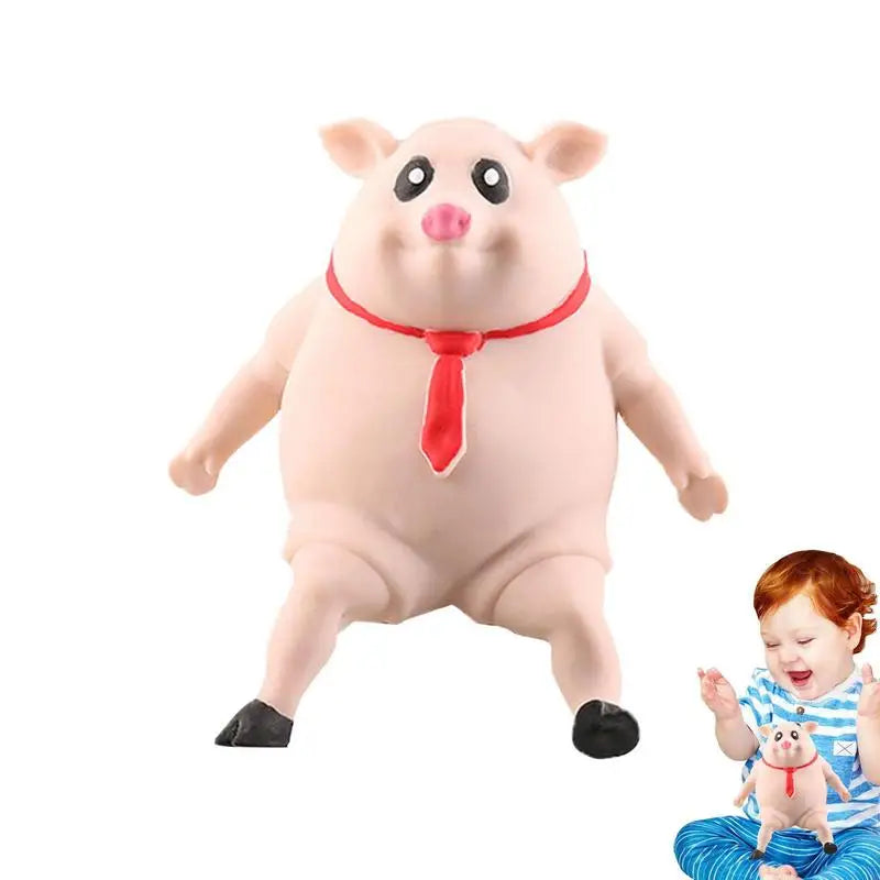 Pink Piggy Squeeze Fidget Anti-Stress