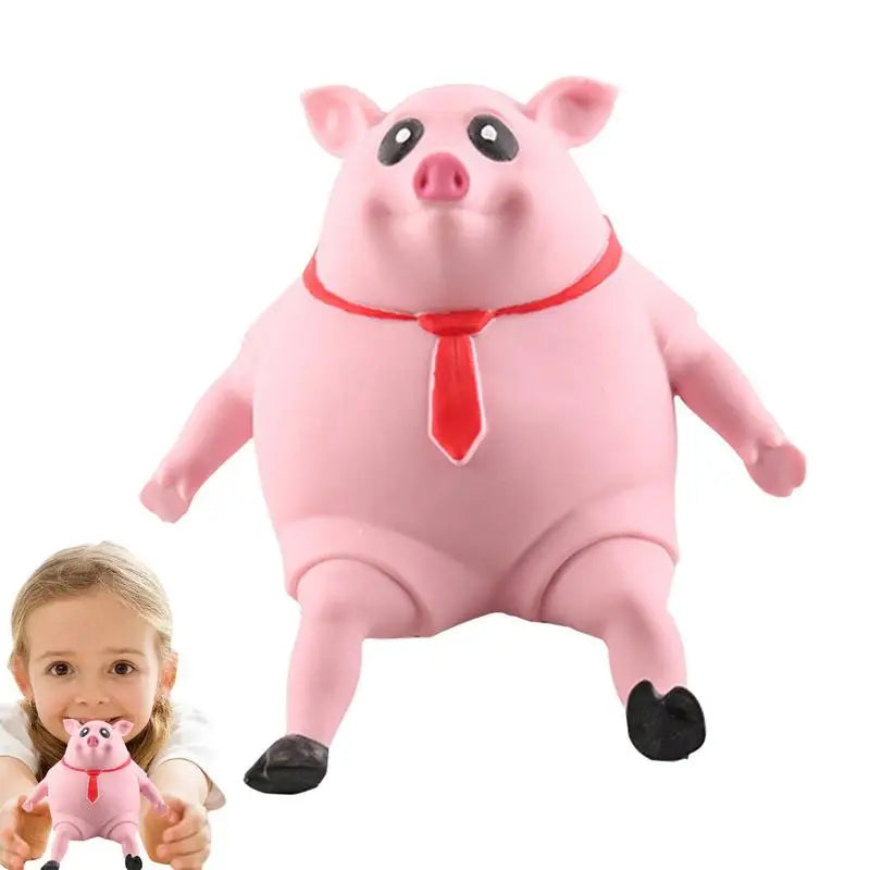 Pink Piggy Squeeze Fidget Anti-Stress